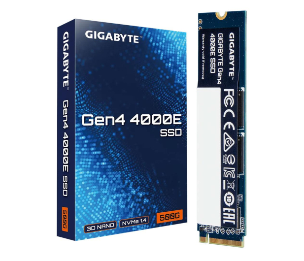 GIGABYTE 500GB M.2 PCIe Gen4 NVMe 4000E - 1275392 - zdjęcie 4